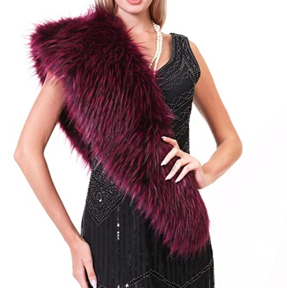 Soul Young Faux Fur Collar Women's Neck Warmer Sca - Picture 4 of 6